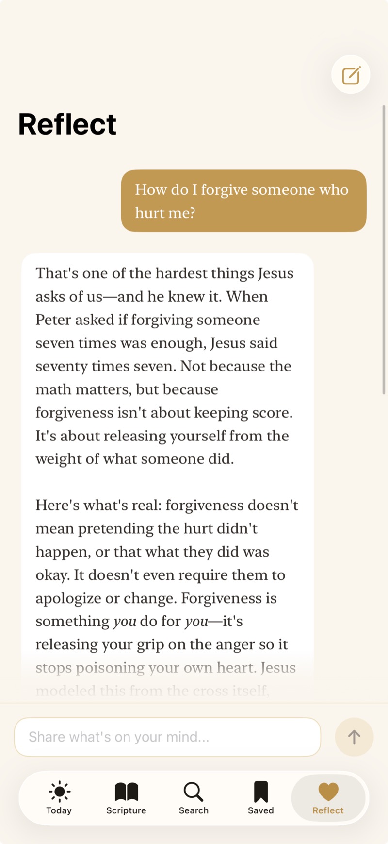 Reflect - Chat about faith and journal your journey